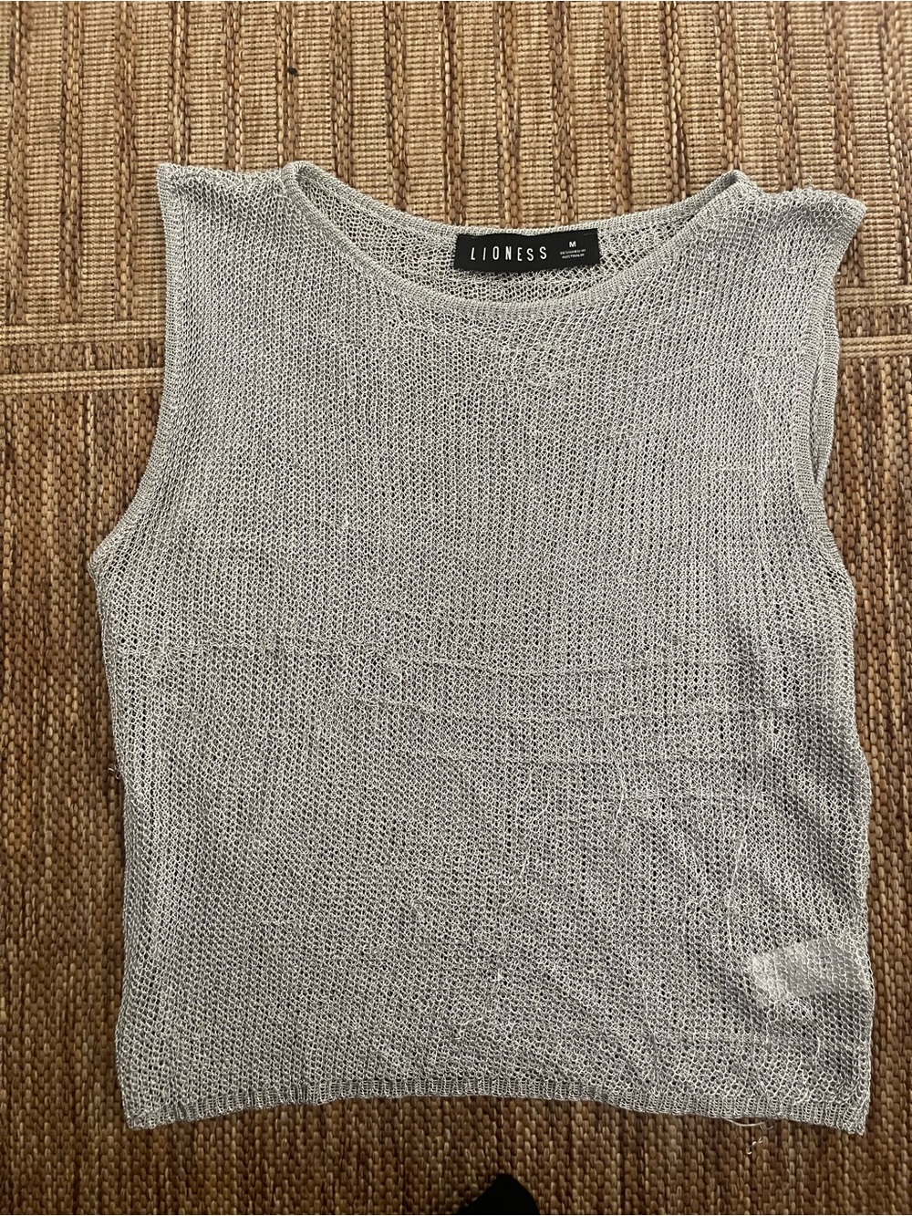 Lioness Silver  Sleeveless Top